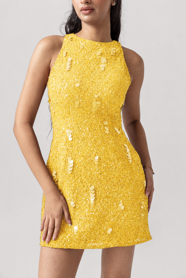 Farah Mini Dress Yellow