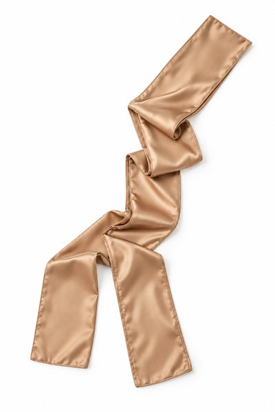 Champagne Satin Scarf