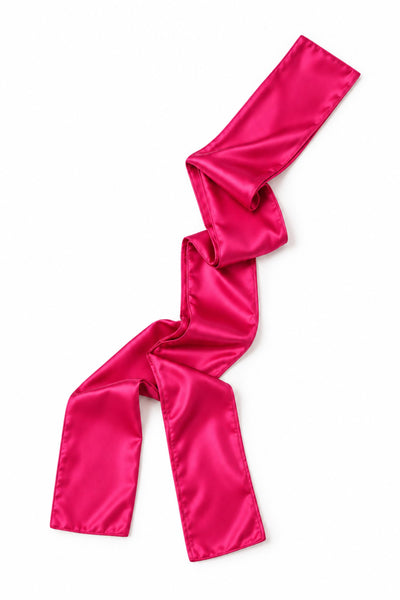 Hot Pink Satin Scarf