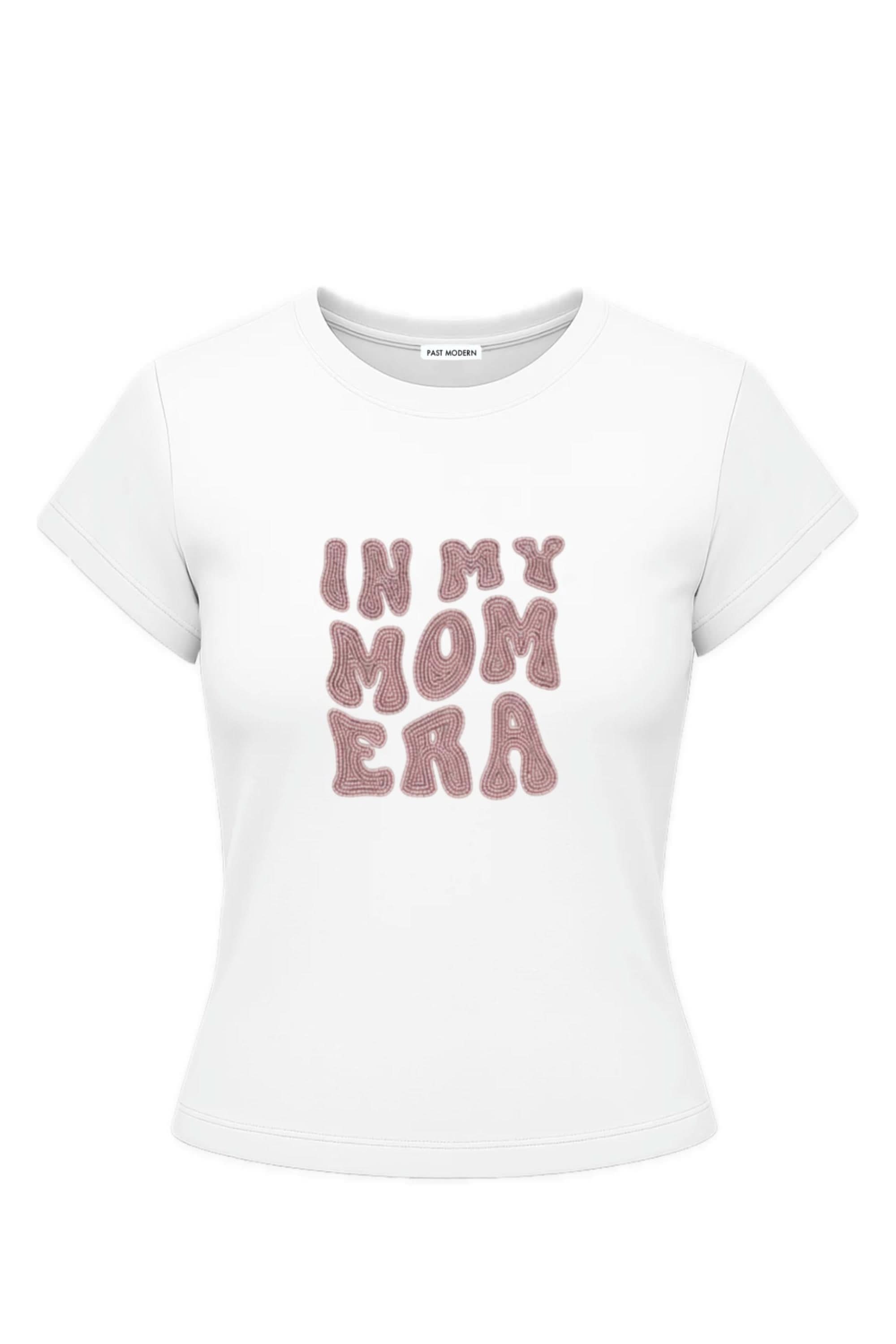 Mom Era Pink Sequin Baby Tee – Past Modern