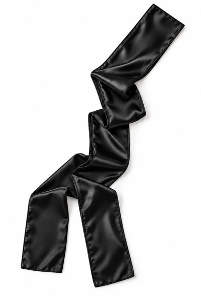 Black Satin Scarf