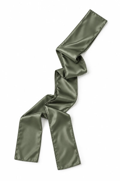 Sage Green Satin Scarf