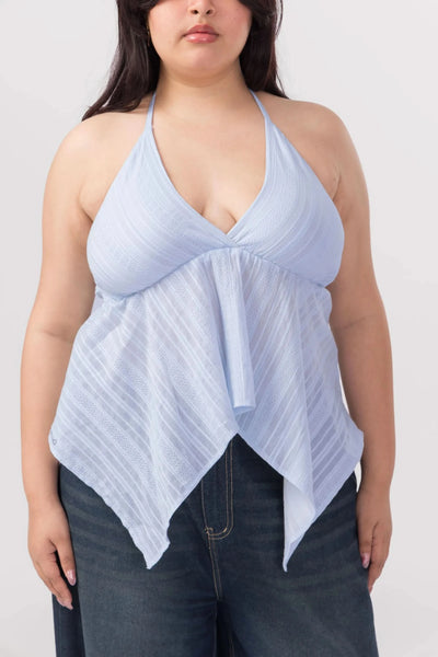 Myra Top - Ice Blue – Past Modern