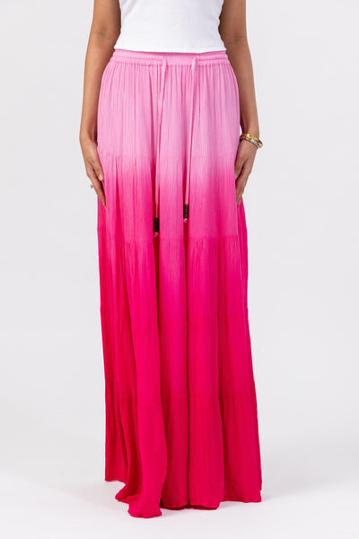 Ombre Maxi Skirt - Pink