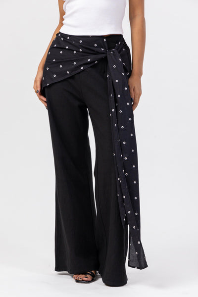 Scarf Wrap Pants - Bandhani