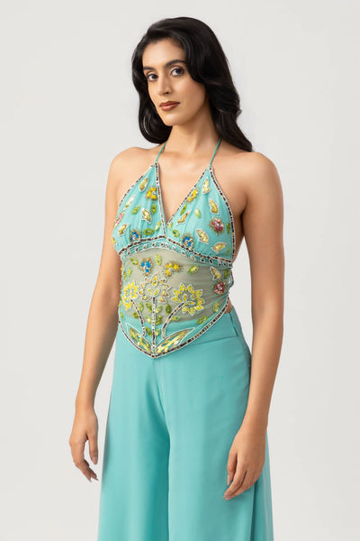 Rani Beaded Top - Teal