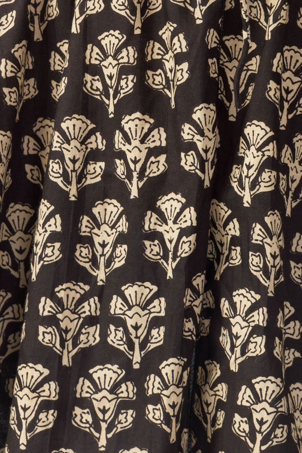 Thea Top - Floral Black