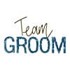 Team Groom Blue Sequin