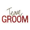 Team Groom Red Sequin